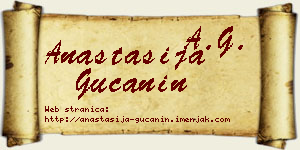 Anastasija Gučanin vizit kartica